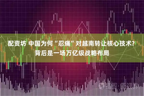 配资坊 中国为何“忍痛”对越南转让核心技术? 背后是一场万亿级战略布局